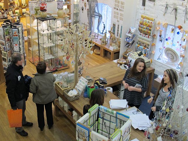 The shop at New Brewery Arts.